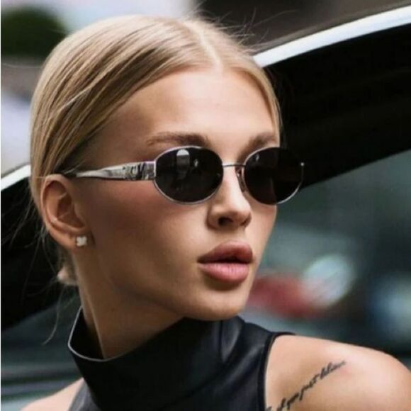 Celine Triomphe Metal 01 Sunglasses CL40235U 16A Metal Unisex - Picture 9 of 14